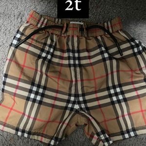 Toddler burberry swim trunks 2t